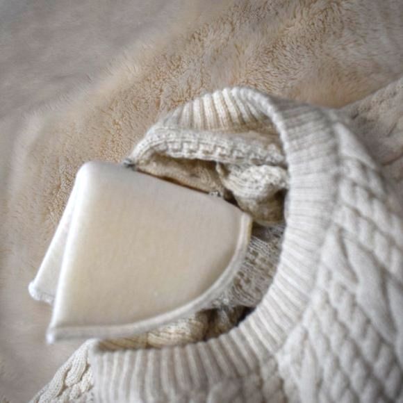 Parentezi One-Sleeve Cable Knit Sweater Small Off White Baby Alpaca Off-Shoulder - Picture 14 of 14